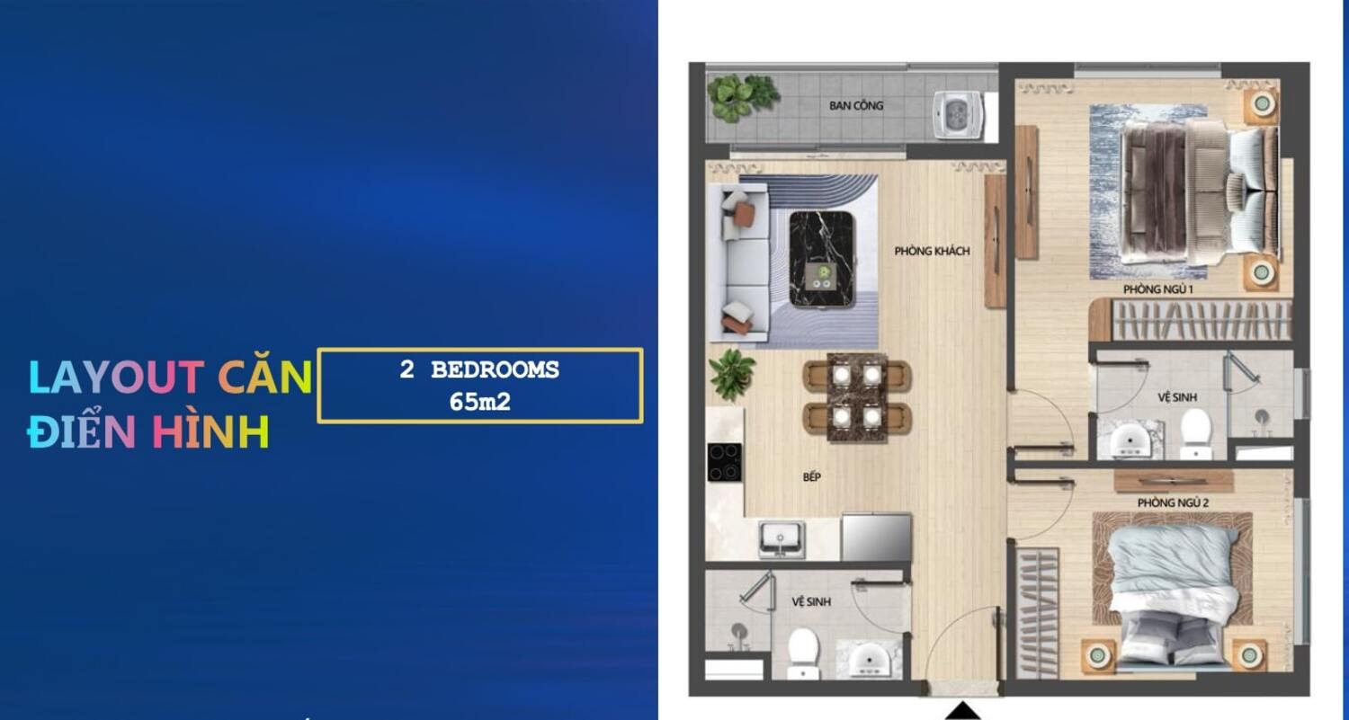 Căn hộ 2 phòng ngủ Sun Grand City Cầu Giấy