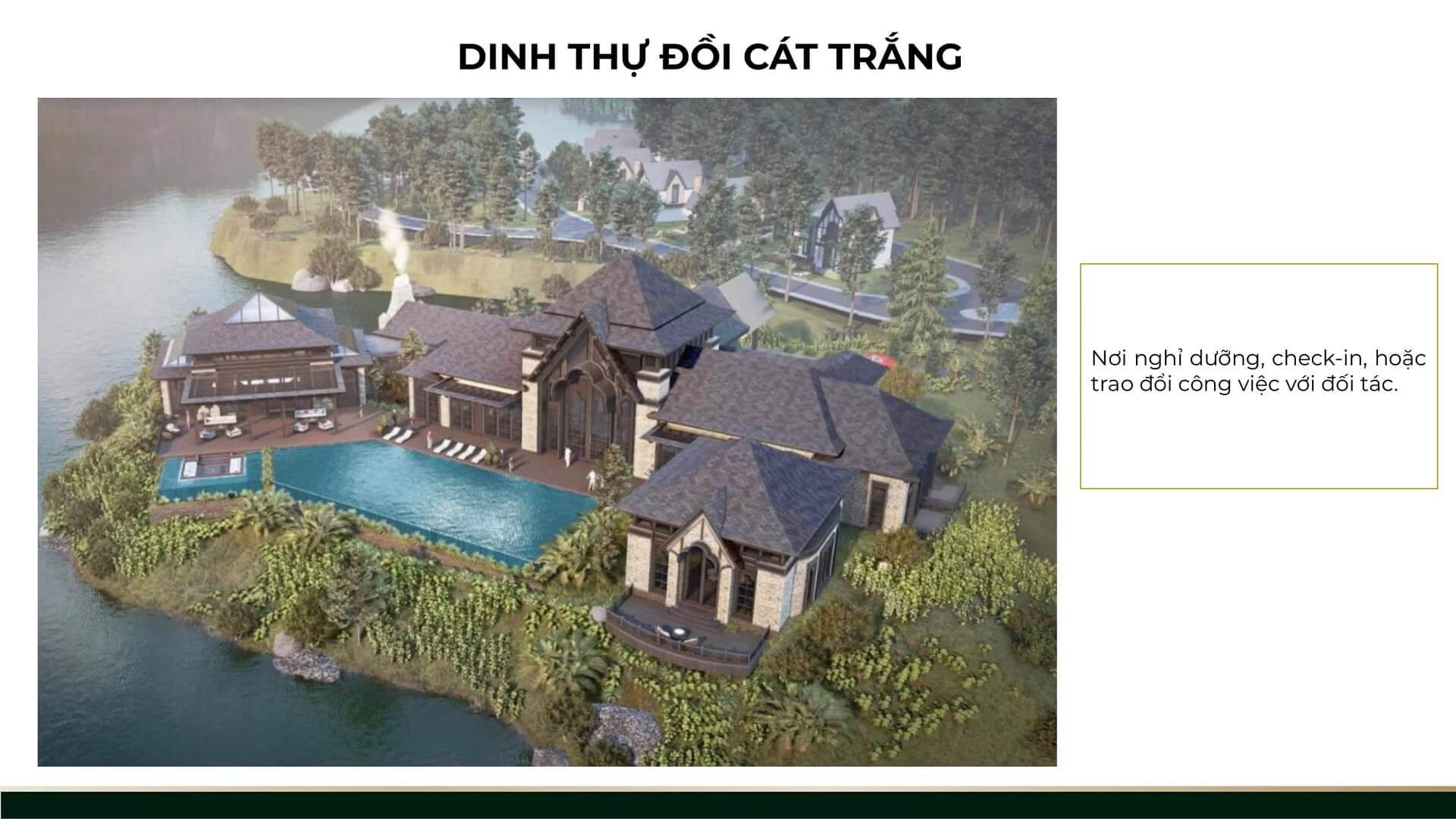 Dinh thự đồi cát trắng để check in hoặc trao đổi công việc